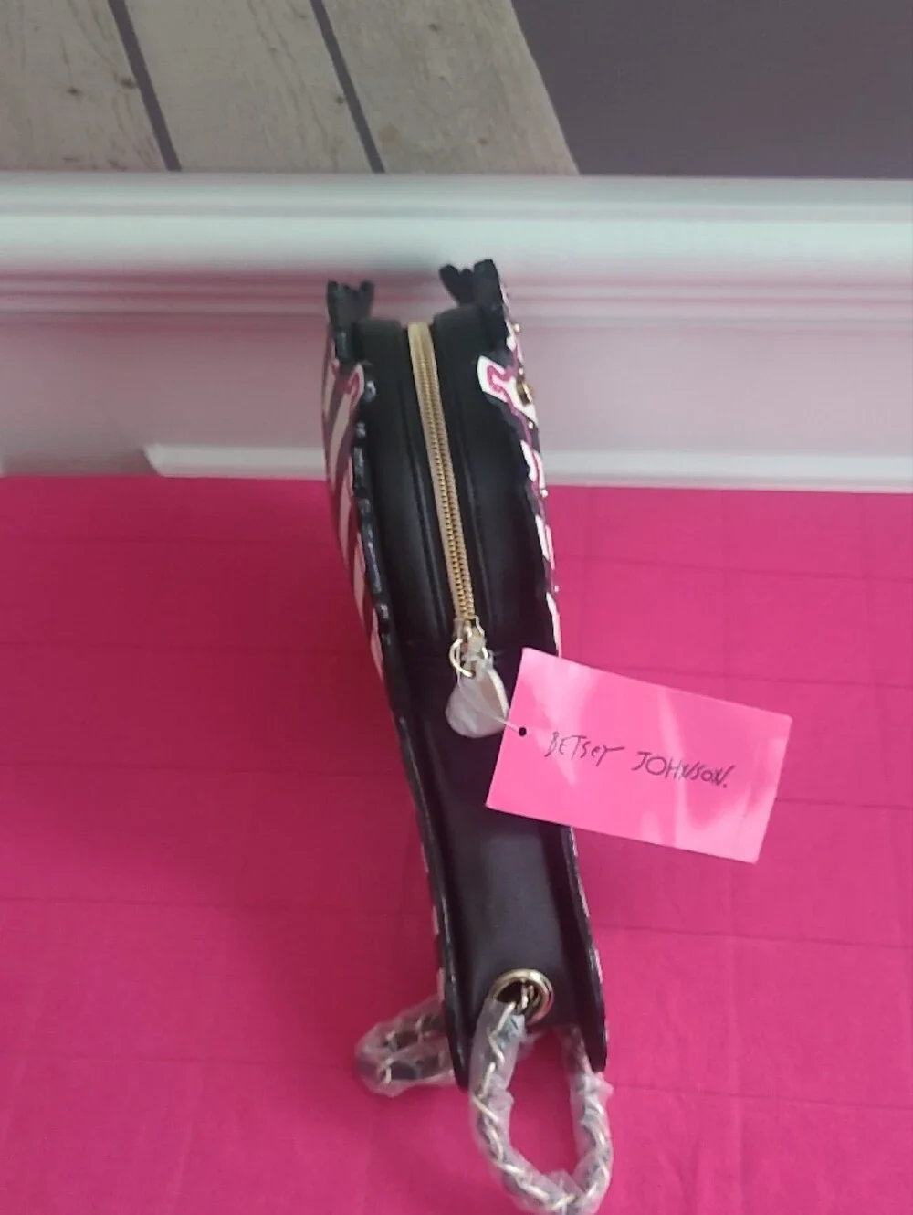Betsey Johnson Mirror Wrislet With Flaws.